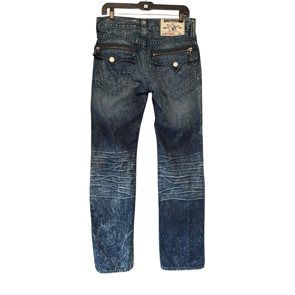 True Religion Straight w/Flaps Zipper Pocket
Ripped Jeans, Sz 30 Waist - Picture 2 of 16